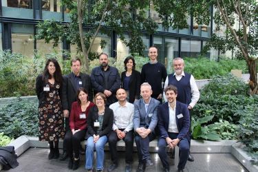 El equipo de coordinación del proyecto Diverfarming en la Comisión Europea 