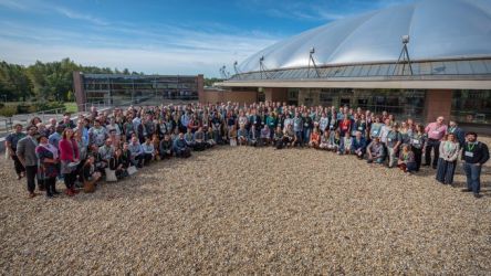 Family photo of conference attendees