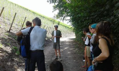 Researchers from University of Trier during the walk